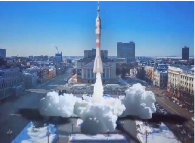 Рөстәм Миңнеханов Ирек мәйданыннан ракета "очу" турында видео куйды