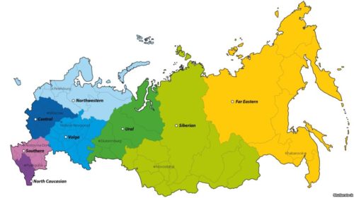 Медиа: Икътисади үсеш министрлыгы Россияне 14 төбәккә бүләргә тәкъдим итә